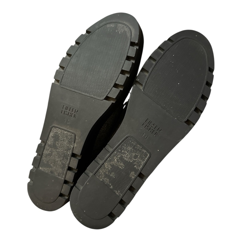Eileen Fisher Eddy Platform Shoes Black/Gray Tweed Lace-Up Women’s Size 10 - Picture 6 of 7